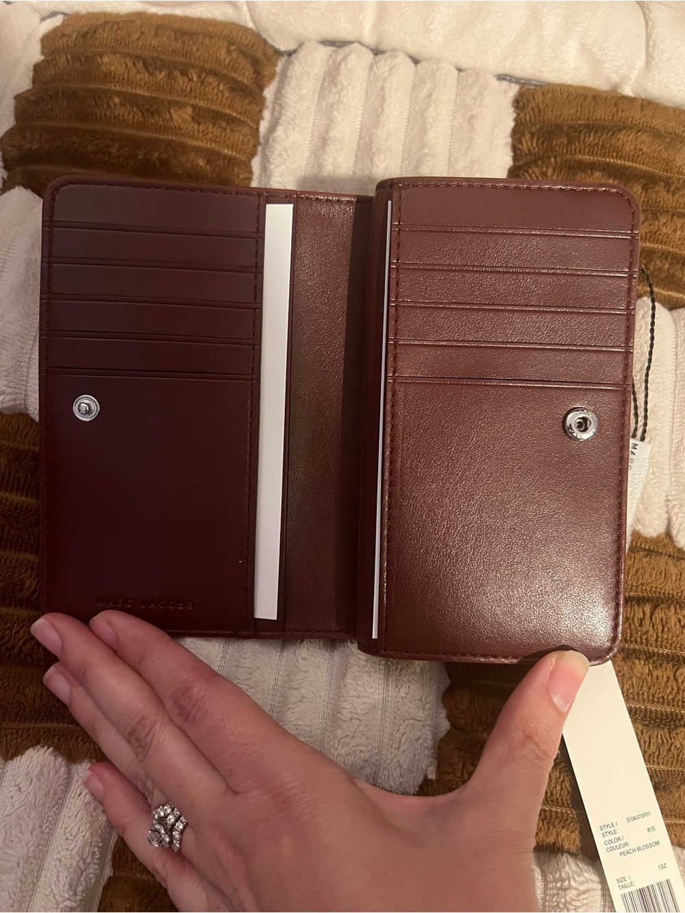 Marc Jacobs Leather Wallet in Peach Blossom NWTS! - Picture 8 of 11
